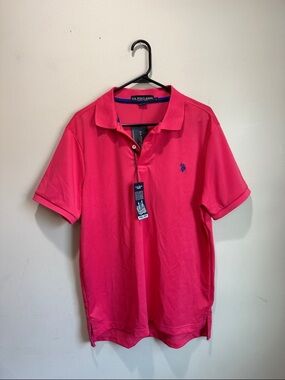 U.S. Polo Assn. Bright Pink Short-Sleeve Polo